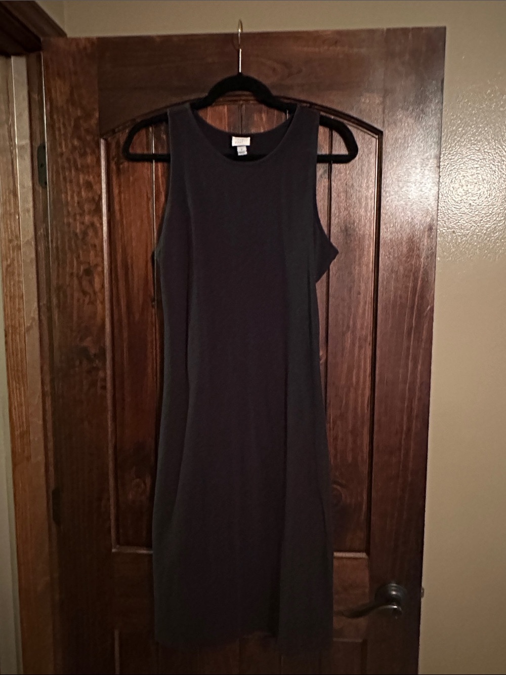 a new day Black Sleeveless Midi Dress